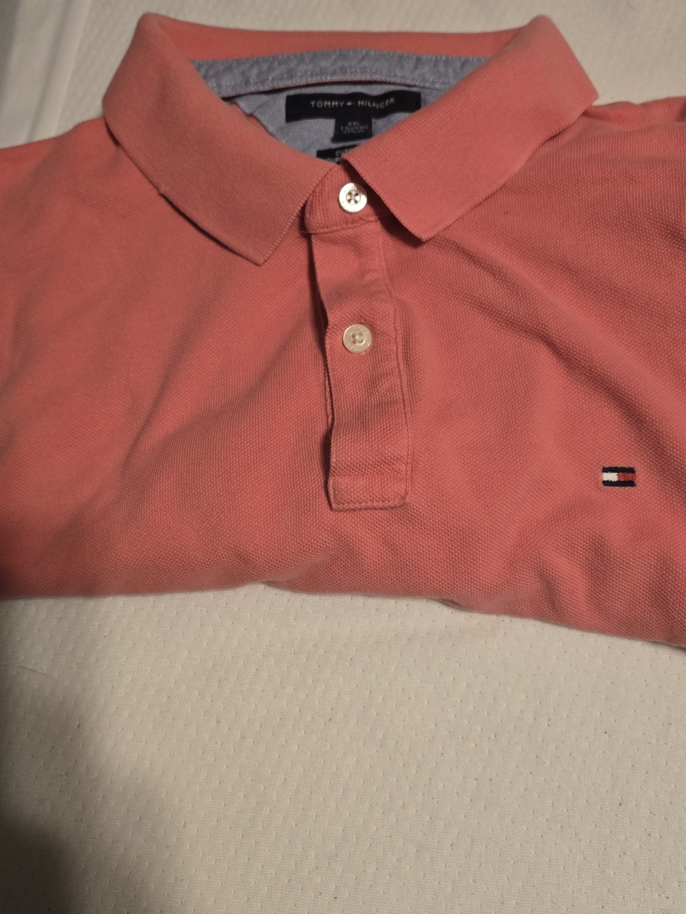 Tommy Hilfiger Classic Fit Cotton Pique Polo Shirt Pink